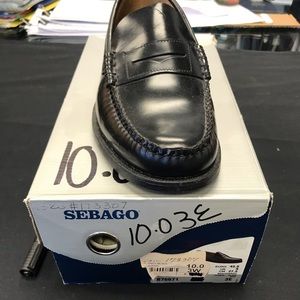 New sebago leather upper in original box